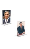 Car Desk/Table Top Sri Ratan Tata Acrylic T-Style Photo Stand - 2.5x3.5 Inches, Compact and Stylish Spiritual Display, easily change 2 photos ( Pack of 1 ) Car Desk/Table Top Sri Ratan Tata Acrylic T-Style Photo Stand - 2.5x3.5 Inches, Compact and Stylish Spiritual Display, easily change 2 photos ( Pack of 1 )