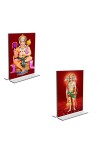 Car Desk/Table Top Sri Hanuman & Panchmukhi Hanuman Acrylic T-Style Photo Stand - 2.5x3.5 Inches, Compact and Stylish Spiritual Display, easily change 2 photos ( Pack of 1 ) Car Desk/Table Top Sri Hanuman & Panchmukhi Hanuman Acrylic T-Style Photo Stand - 2.5x3.5 Inches, Compact and Stylish Spiritual Display, easily change 2 photos ( Pack of 1 )