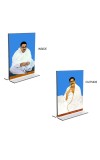 Car Desk/Table Top Sri Sri Thakur Anukul Chandra Thakur & Sri Baroda Acrylic T-Style Photo Stand - 2.5x3.5 Inches, Compact and Stylish Spiritual Display, easily change 2 photos ( Pack of 1 ) Car Desk/Table Top Sri Sri Thakur Anukul Chandra Thakur & Sri Baroda Acrylic T-Style Photo Stand - 2.5x3.5 Inches, Compact and Stylish Spiritual Display, easily change 2 photos ( Pack of 1 )