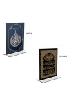 Car Desk/Table Top Islamic Allah Acrylic T-Style Photo Stand - 2.5x3.5 Inches, Compact and Stylish Spiritual Display, easily change 2 photos ( Pack of 1 ) Car Desk/Table Top Islamic Allah Acrylic T-Style Photo Stand - 2.5x3.5 Inches, Compact and Stylish Spiritual Display, easily change 2 photos ( Pack of 1 )