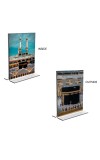 Car Desk/Table Top Mecca Madina Acrylic T-Style Photo Stand - 2.5x3.5 Inches, Compact and Stylish Spiritual Display, easily change 2 photos ( Pack of 1 ) Car Desk/Table Top Mecca Madina Acrylic T-Style Photo Stand - 2.5x3.5 Inches, Compact and Stylish Spiritual Display, easily change 2 photos ( Pack of 1 )