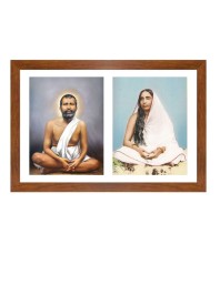 Ramakrishna paramahamsa and sarada devi Photo Frame - 11x15Inches - Spiritual Artwork for Home Wall Decoration, Puja Room and Office Decoration and Gifting 