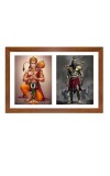 Hanuman and bhima Photo Frame - 11x15Inches - Spiritual Artwork for Home Wall Decoration, Puja Room and Office Decoration and Gifting Hanuman and bhima Photo Frame - 11x15Inches - Spiritual Artwork for Home Wall Decoration, Puja Room and Office Decoration and Gifting