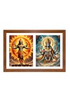Lord surya and chandra Photo Frame - 11x15Inches - Spiritual Artwork for Home Wall Decoration, Puja Room and Office Decoration and Gifting 