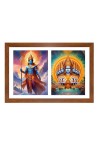 Lord indra and surya Photo Frame - 11x15Inches - Spiritual Artwork for Home Wall Decoration, Puja Room and Office Decoration and Gifting 