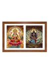 Goddess lakshmi and kali Photo Frame - 11x15Inches - Spiritual Artwork for Home Wall Decoration, Puja Room and Office Decoration and Gifting 