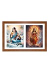 Ganga and durga matha Photo Frame - 11x15Inches - Spiritual Artwork for Home Wall Decoration, Puja Room and Office Decoration and Gifting 