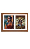 Sita and maa kali Photo Frame - 11x15Inches - Spiritual Artwork for Home Wall Decoration, Puja Room and Office Decoration and Gifting 