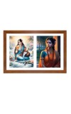 Ganga and sita Photo Frame - 11x15Inches - Spiritual Artwork for Home Wall Decoration, Puja Room and Office Decoration and Gifting 