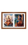 Parvathi and sita Photo Frame - 11x15Inches - Spiritual Artwork for Home Wall Decoration, Puja Room and Office Decoration and Gifting 