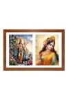 Kartikeya and Devasena Photo Frame - 11x15Inches - Spiritual Artwork for Home Wall Decoration, Puja Room and Office Decoration and Gifting 