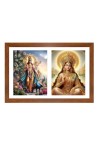 Kartikeya and Valli Photo Frame - 11x15Inches - Spiritual Artwork for Home Wall Decoration, Puja Room and Office Decoration and Gifting 