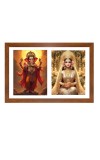 Ganesha and Siddhi Photo Frame - 11x15Inches - Spiritual Artwork for Home Wall Decoration, Puja Room and Office Decoration and Gifting 