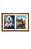 Saraswati and Uma Photo Frame - 11x15Inches - Spiritual Artwork for Home Wall Decoration, Puja Room and Office Decoration and Gifting 