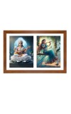 Saraswathi and radha Photo Frame - 11x15Inches - Spiritual Artwork for Home Wall Decoration, Puja Room and Office Decoration and Gifting 