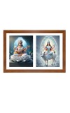Saraswathi and gauri Photo Frame - 11x15Inches - Spiritual Artwork for Home Wall Decoration, Puja Room and Office Decoration and Gifting 