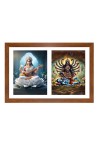 Saraswathi and kali Photo Frame - 11x15Inches - Spiritual Artwork for Home Wall Decoration, Puja Room and Office Decoration and Gifting 