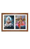 saraswathi and rukmini Photo Frame - 11x15Inches - Spiritual Artwork for Home Wall Decoration, Puja Room and Office Decoration and Gifting 