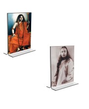 Car Desk/Table Top Sri Sri Pranabananda and Sri Sri Yogadananda Acrylic T-Style Photo Stand - 2.5x3.5 Inches, Compact and Stylish Spiritual Display, easily change 2 photos ( Pack of 1 ) Car Desk/Table Top Sri Sri Pranabananda and Sri Sri Yogadananda Acrylic T-Style Photo Stand - 2.5x3.5 Inches, Compact and Stylish Spiritual Display, easily change 2 photos ( Pack of 1 )