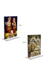 Car Desk/Table Top Sri Krishna and Sri Radha Acrylic T-Style Photo Stand - 2.5x3.5 Inches, Compact and Stylish Spiritual Display, easily change 2 photos ( Pack of 1 ) Car Desk/Table Top Sri Krishna and Sri Radha Acrylic T-Style Photo Stand - 2.5x3.5 Inches, Compact and Stylish Spiritual Display, easily change 2 photos ( Pack of 1 )
