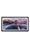 Nature Landscape Floating Frame Scenery Digital Print - 12x24 inch Modern Nature Wall Art for Living Room, Bedroom, Office, Hotels, Drawing Room