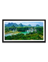 Nature Landscape Floating Frame Scenery Digital Print - 12x24 inch Modern Nature Wall Art for Living Room, Bedroom, Office, Hotels, Drawing Room