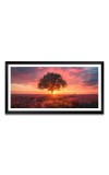Nature Landscape Floating Frame Scenery Digital Print - 12x24 inch Modern Nature Wall Art for Living Room, Bedroom, Office, Hotels, Drawing Room