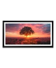 Nature Landscape Floating Frame Scenery Digital Print - 12x24 inch Modern Nature Wall Art for Living Room, Bedroom, Office, Hotels, Drawing Room