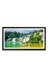 Nature Landscape Floating Frame Scenery Digital Print - 12x24 inch Modern Nature Wall Art for Living Room, Bedroom, Office, Hotels, Drawing Room