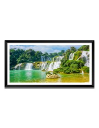 Nature Landscape Floating Frame Scenery Digital Print - 12x24 inch Modern Nature Wall Art for Living Room, Bedroom, Office, Hotels, Drawing Room