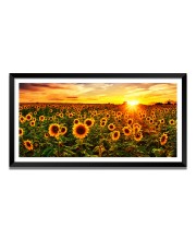 Nature Landscape Floating Frame Scenery Digital Print - 12x24 inch Modern Nature Wall Art for Living Room, Bedroom, Office, Hotels, Drawing Room