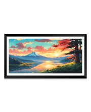 Nature Landscape Floating Frame Scenery Digital Print - 12x24 inch Modern Nature Wall Art for Living Room, Bedroom, Office, Hotels, Drawing Room