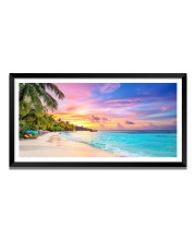 Nature Landscape Floating Frame Scenery Digital Print - 12x24 inch Modern Nature Wall Art for Living Room, Bedroom, Office, Hotels, Drawing Room