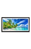 Nature Landscape Floating Frame Scenery Digital Print - 12x24 inch Modern Nature Wall Art for Living Room, Bedroom, Office, Hotels, Drawing Room