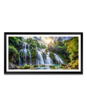 Nature Landscape Floating Frame Scenery Digital Print - 12x24 inch Modern Nature Wall Art for Living Room, Bedroom, Office, Hotels, Drawing Room