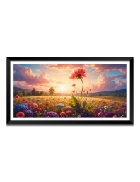 Nature Landscape Floating Frame Scenery Digital Print - 12x24 inch Modern Nature Wall Art for Living Room, Bedroom, Office, Hotels, Drawing Room