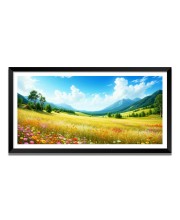 Nature Landscape Floating Frame Scenery Digital Print - 12x24 inch Modern Nature Wall Art for Living Room, Bedroom, Office, Hotels, Drawing Room