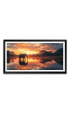 Nature Landscape Floating Frame Scenery Digital Print - 12x24 inch Modern Nature Wall Art for Living Room, Bedroom, Office, Hotels, Drawing Room