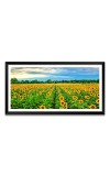 Nature Landscape Floating Frame Scenery Digital Print - 12x24 inch Modern Nature Wall Art for Living Room, Bedroom, Office, Hotels, Drawing Room
