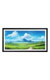 Nature Landscape Floating Frame Scenery Digital Print - 12x24 inch Modern Nature Wall Art for Living Room, Bedroom, Office, Hotels, Drawing Room