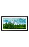 Nature Landscape Floating Frame Scenery Digital Print - 12x24 inch Modern Nature Wall Art for Living Room, Bedroom, Office, Hotels, Drawing Room
