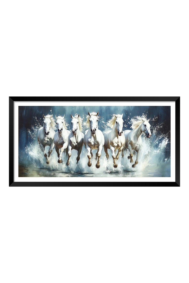 Nature Landscape Floating Frame Scenery Digital Print - 12x24 inch Modern Nature Wall Art for Living Room, Bedroom, Office, Hotels, Drawing Room