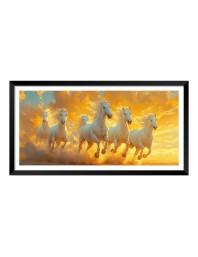 Nature Landscape Floating Frame Scenery Digital Print - 12x24 inch Modern Nature Wall Art for Living Room, Bedroom, Office, Hotels, Drawing Room