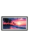 Nature Landscape Floating Frame Scenery Digital Print - 12x24 inch Modern Nature Wall Art for Living Room, Bedroom, Office, Hotels, Drawing Room