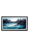 Nature Landscape Floating Frame Scenery Digital Print - 12x24 inch Modern Nature Wall Art for Living Room, Bedroom, Office, Hotels, Drawing Room