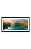 Nature Landscape Floating Frame Scenery Digital Print - 12x24 inch Modern Nature Wall Art for Living Room, Bedroom, Office, Hotels, Drawing Room