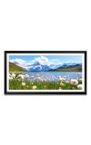 Nature Landscape Floating Frame Scenery Digital Print - 12x24 inch Modern Nature Wall Art for Living Room, Bedroom, Office, Hotels, Drawing Room