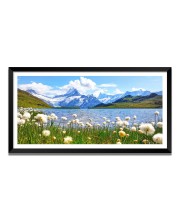 Nature Landscape Floating Frame Scenery Digital Print - 12x24 inch Modern Nature Wall Art for Living Room, Bedroom, Office, Hotels, Drawing Room