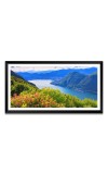 Nature Landscape Floating Frame Scenery Digital Print - 12x24 inch Modern Nature Wall Art for Living Room, Bedroom, Office, Hotels, Drawing Room
