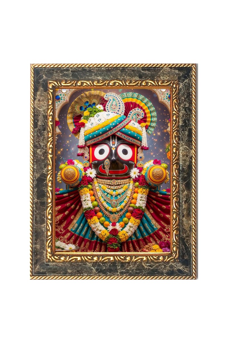 Lord jagannath Digital Print Photo 6.7x8.7 inches  (I24) - Vibrant Religious Wall Art for Home or Office Decor.
